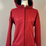 Salomon  Red Full‎ Zip Hoodie Jacket Activewear Outdoors Layering Photo 0