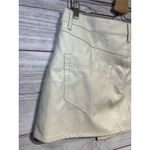 Free People New  We The Free Wynne Vegan Leather Mini Skirt Bone White Cream 31 Photo 4