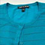 Cable & Gauge  Turquoise Cardigan Photo 4
