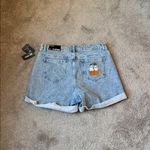 Hot Topic  Indigo Ultra High Rise Ghost Relaxed Fit Mom Jean Shorts SIZE 15 Photo 5