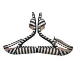Steve Madden Carsson Striped Black White Ankle Strap Block Heel Women Size 6 Photo 5