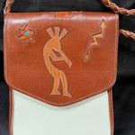 Brown and Cream Leather Men’s Bag Photo 0