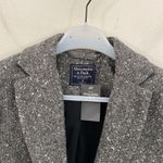 Abercrombie & Fitch tweed wool blend one button blazer grey speckled size 0 Photo 3
