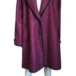 Bloomchic Purple and Black Long Sleeve Trench Coat Size undefined Photo 0