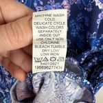 Woman Within Paisley Tunic Top Size 14/16 Blue V-Neck Stretch Boho Comfy Modest Photo 6