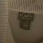 Chico's Zenergy White Split Neck Tunic Sweater Size 1 Photo 8