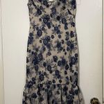 Gal Meets Glam NWT Rosemary Floral Embroidered Midi Dress Navy Nights $198 Sz 2 Photo 1