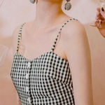 Petite Studio Top Womens XXS Green White Gingham Plaid Camisole Crop Top Photo 0