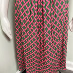 Boden Pink and Green Diamond Dorothy Dress Size 10 Photo 5