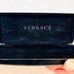 Versace Black Leather Hardshell Clamshell Glasses Case CASE ONLY Photo 3
