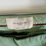 VIA MASINI 80 Firenze Green Cropped Flare Trousers Made in Italy Size 42 Photo 5