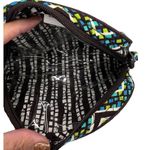 Vera Bradley Rain Forest Quilted Cosmetic Makeup Travel Bag Blue Green Photo 6