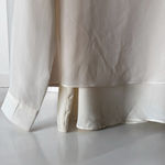 ASOS NWT Cream Sheer Ruffle Hem Blouse Long Sleeve Layered Top Size 6 Photo 2