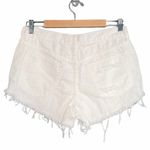 Free People NWT  Loving Good Vibrations White Distressed Jean Shorts Size 27 NEW Photo 2