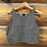 Beach Betty Slimming Control High Neck Striped Cropped Bikini Swim Top Photo 2