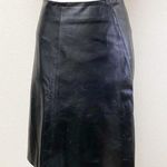 Identify Saks Fifth Avenue Leather Skirt Black Size 6 Photo 0
