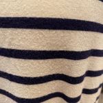 143 Story DONATING SOON! Navy & White Striped Cold Shoulder top Photo 2