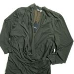 MM.LaFleur NWT The Casey in Dark Pine Green Ruched Wrap Jersey Dress XL Photo 2