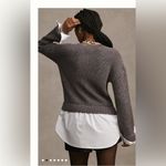 Anthropologie twofer cardigan shirt size S worn few times good condition Cropped Photo 4