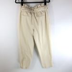 Who What Wear Womens Jeans Paper Bag High Waist Ankle Crop Cotton Ivory 8 Photo 1