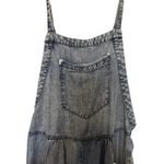 ee:some  Denim Overall Romper Size S Blue Chambray Shortalls Photo 5