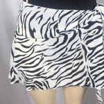 Zuliana Size Small Zebra Print Tie Sarong Skirt. Made in USA. New With Tags. White Photo 1