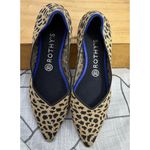 Rothy's  Leopard Print Flats The Pointe Toe Black Tan Womens Shoes Size 9 Photo 5