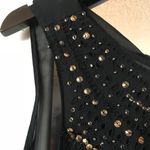 ZARA  black and gold sequins sleeveless shirt Photo 9