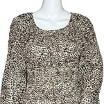 MINKPINK ‎ Fit & Flare Dress Leopard Print Mini Dress Tan Brown Ruched Photo 3