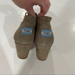 Toms  Desert Taupe Suede Wedge Heel Lace‎ Up Booties Size 9 Photo 5