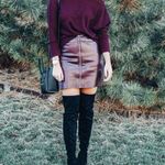 EXPRESS ✨2xHP✨Vegan Leather O-Ring Zip Front Mini Skirt✨ Photo 5