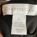 Charter Club  Black Sweater Vest Top, Classic Knit Sleeveless 90s Gothic Large‎ Photo 3