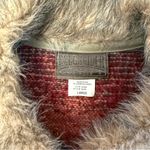 Rough Rider Vintage Faux Fur Collar Vest with Horse Pattern, size Large Photo 2