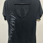 Metal Mulisha π₯ Y2K V-Neck Graphic Tee β Wings Back Print β Fits Like Small π₯ Photo 0