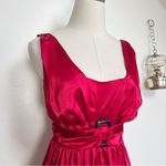 Candie's Vintage 90s Red Satin Bubble Hem Party Dress Photo 1