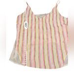 J Brand RTR  Silk Blend Multicolor Striped‎ Tank Top Sz M Photo 12