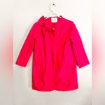 Kate Spade Dorothy Coat In Lollipop Red With Bow Jacket Size Small Photo 2