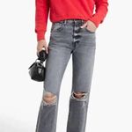 SLVRLAKE London distressed high rise straight leg jeans Size 26 Gray Photo 0