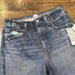 Ecru NWT Trompe L’Oeil distressed denim print joggers, s (Miramar Vibes) Photo 2
