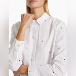 Rails Taylor Embroidered Mini Hearts Seersucker Shirt Photo 4