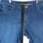 Lee Jeans Womens 16W Medium (37x19.5) Blue Capri Crop Relaxed Fit Denim Stretch Photo 6