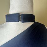 BAILEY 44 One Shoulder Neck Detail Navy Sheath Dress Size Medium Knit Photo 9