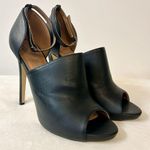 ASOS Truffle Collection Black Peep Toe Ankle Strap Booties Size 9 Photo 2