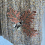 Vintage Crossing Pointe 100% Wool Brown Sweater Button up Winter Sweater Size M Photo 2