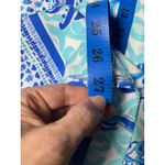 Lilly Pulitzer Pineapple Print Tunic Top S Bell Sleeve Blue‎ White Boho Resort Vacation Rayon Photo 8