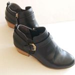 Dr. Scholls Dr. Scholl’s Booties Babble Ankle Boots Black Sz 7.5 NWOT Silver Buckle Strap Photo 2