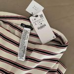 ZARA - Ribbed Knit Biker Shorts -Striped - Women Photo 5