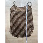 C&C California california dynasty nightgown Size Medium Black brown‎ Zebra Tiger Photo 4