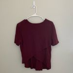 ALC Frank Women’s A.L.C. red linen cross back short sleeve top size large Photo 1