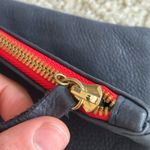 CLARE V. Los Angeles Anthropologie casual Navy blue suede clutch handheld purse Photo 3